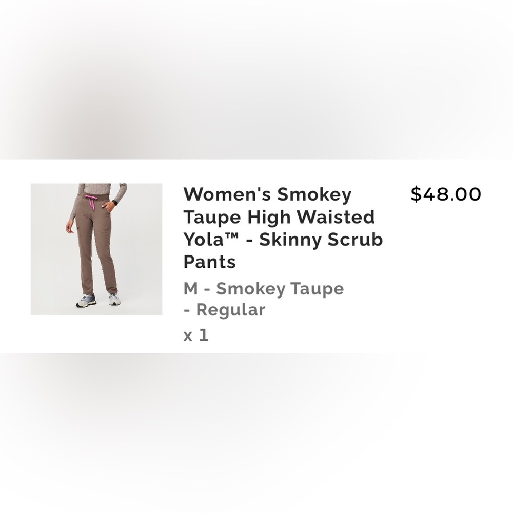 FIGS High Waisted Yola (Smokey Taupe)